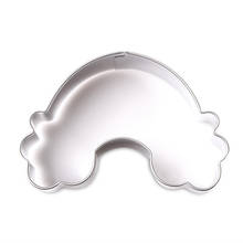 Stainless Steel Rainbow Shape Biscuit Mold Bakeware Fondant Cake Mold DIY Sugar craft 3D Pastry Cookie Cutters Baking Tools 2024 - buy cheap