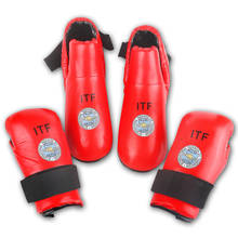 Luvas de proteção para os pés taekwondo itf, protetor de couro pu de alta qualidade para tornozelo e bota para adultos e crianças 2024 - compre barato