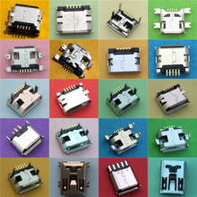 20 modelos micro usb 5pin conector fêmea, conector para celular de carregamento de celular tomada de dados smt, conector de porta pcb placa 2024 - compre barato