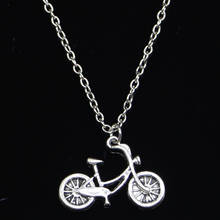 20pcs New Fashion Necklace 26x18mm bicycle bike Pendants Short Long Women Men Colar Gift Jewelry Choker 2024 - buy cheap