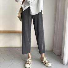 Pants Women Popular Trousers for Female 5XL Solid Wide Leg High Waist Ankle-length Streetwear Mujer Pantalones Korean Style 2024 - buy cheap
