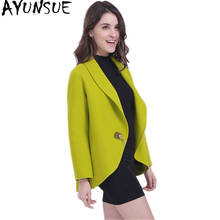 AYUNSUE 2020 Casual Double side Cashmere Women's Coats Wool Coat Female Autumn Winter Coat Women Overcoat manteau femme H396A 2024 - buy cheap