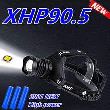 Самый мощный XHP90.5 светодиодные фары 18650 XHP90 светодиодный головной светильник USB Перезаряжаемые головки вспышки света светильник фара фонарь светильник фонарь для рыбалки 2024 - купить недорого
