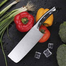Faca de cozinha japonesa 40cr13mov, lâmina afiada de 7 espaços para enrolar sashimi 2024 - compre barato