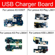 Placa de puerto de carga USB para Lenovo K5 K350T Play L38011 Pro L38041 K5S L38031 cargador conector Dock Plug Flex Cable 2024 - compra barato