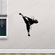 Chinese Kung fu Shaolin Monk Vinyl Wall Decal Warrior Asian Art Wall Stickers Mural Livnig Rooom Boy Bedroom CX810 2024 - buy cheap