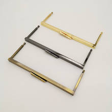 20.3X7.5cm Wholesale China Bag Handle  Nickel Metal Purse Frame With Modern Style Clasp And Chain Loops 2024 - buy cheap