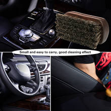 Horsehair/Solid Wood Leather Car Textile Cleaning Brush Horse Hair Bristle for Car Interior Shoe Bag 11*4*5.2cm/4.33*1.57*2.05" 2024 - buy cheap