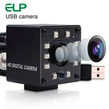 Cámara de visión nocturna ELP VGA USB con 10 piezas, LED IR, 0.3MP, 640X240, HD, Webcam, compatible con corte IR 2024 - compra barato