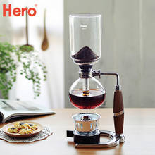 Cafetera sifón con filtro Manual, tetera de sifón para té, cafetera al vacío de vidrio 2024 - compra barato