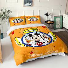 Disney dos desenhos animados mickey mouse minnie mouse para baixo colcha capa fronha meninos & meninas decoração do quarto presente cama têxtil casa 2024 - compre barato