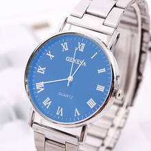Men's Luxury Fashion Wristwatches Crystal Stainless Steel Analog Wrist Watches Quartz Watch  Hombres Hour Reloj Men Women Clock 2024 - buy cheap