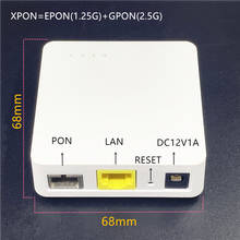 Minni ONU 68 мм XPON EPON1.25G/GPON2.5G G/EPON ONU модем FTTH G/EPON совместимый маршрутизатор английская версия ONU MINI68 * 68 мм 2024 - купить недорого
