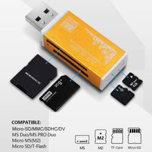Multilector de tarjetas de memoria USB 2,0, 4 en 1, Accesorios para ordenador portátil SD/SDHC/Mini SD/MMC/TF/MS/SD Ultra/RS-MMC/HS-MMC/MS Pro 2024 - compra barato