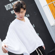 Summer Korean loose fairy shirt bat shirt long sleeve hip hop shirt nightclub hairdresser tide male breathable cool 2024 - buy cheap