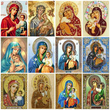 EverShine Diamond Embroidery Religion Cross Stitch Diamond Painting Full Square Virgin Mary Rhinesones Art Sale Home Decor 2024 - buy cheap