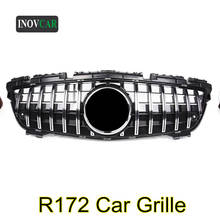 Rejilla delantera de riñón doble para BENZ, rejilla de malla del coche, estilo GT, para SLK R172 ABS 2011-2015, color negro y plateado 2024 - compra barato