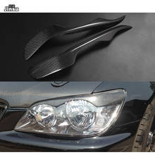 Cobertura de pálpebras do farol de fibra de carbono, adesivo preto fosco para lexus altezza is200 1999-2004, 2 peças 2024 - compre barato