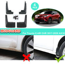 Guardabarros de coche para Toyota C-HR, accesorios protectores contra salpicaduras, CHR, C, HR, AX10, 2017, 2018, 2019, 2020 2024 - compra barato