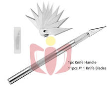 Kit de herramientas de cuchillo de bisturí de Metal para tallado, cuchillas de corte antideslizantes para teléfono móvil, PCB, herramientas manuales de reparación DIY 2024 - compra barato