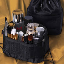 Bolsa de maquiagem com cordão, organizador para viagem, armazenamento de banheiro e cosméticos à prova d'água para mulheres 2024 - compre barato