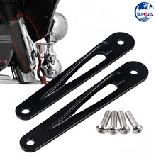 1Pair Black Front Fork Teardrop Tie-Down Bracket For Harley Touring Electra Glide FLHTC FLHTCU FLHR Road King Ultra Classic 2024 - buy cheap