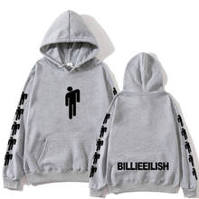 Billie Eilish Fashion Printed Hoodies Women/Men Long Sleeve Hooded Sweatshirts 2019 Hot Sale Casual Trendy Streetwear Hoodies 2024 - купить недорого