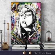 Brigitte Bardot Abstract Art Graffiti Canvas Painting on Wall Art Poster and Prints Picture Home Decor Cuadros For Living Room 2024 - buy cheap