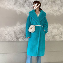 Wenfly Women Winter Faux Fur Korean Mink Warm Coat Long Sleeve Female Cotton Thick Casual Loose Oversize Outwears 2024 - buy cheap