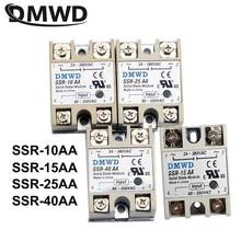 1pc Solid State Relay SSR-10AA SSR-15AA SSR-25AA SSR-40AA 10A 15A 25A 40A AC Control Relais 80-250VAC TO 24-380VAC high quality 2024 - buy cheap