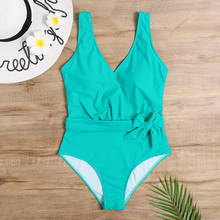 Womens Swimwear 2021 One Piece Swimsuit Women Trikini Solid Swim Suit with Belt Push Up Miyouj Bathing Suit Beachwear Female 2024 - buy cheap