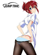 JumpTime 13cm x 6.2cm Sexy Stockings Girl Sakurai Aoi Car Stickers Rail Wars! Anime Beauty JDM Window Rear Windshield Decal 2024 - buy cheap