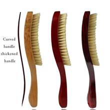 1pcs Wood handle Anti-static Hair Brush Comb Styling Tools Bristle Wave Brush Hair Comb Hair Beard Comb Large Curved Comb Women 2024 - buy cheap