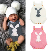 PUDCOCO Cute Newborn Baby Boy Girl Cartoon Rabbit Knit Bodysuit Jumpsuit Playsuit Outfit Set 0-24M 2024 - buy cheap