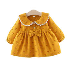 Ropa para bebé niña recién nacida, vestido bonito de otoño para niño, vestido de princesa con lazo, ropa de bebé 2024 - compra barato