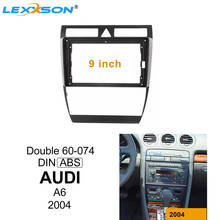 Car Fascia For AUDI A6 2004 for 9 Inch Stereo Double Din Car dvd Fascias Frame Audio Fitting Adaptor Facia Panel Dashboard 2024 - buy cheap