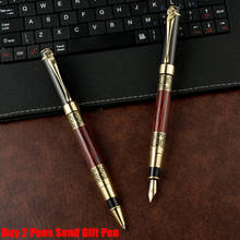 Classic Design Hero 520 Luxury Metal Ink Fountain Pen Office Business Men Writing Signature Pen Buy 2 Pens Send Gift 2024 - buy cheap