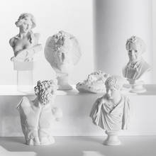 5-7cm Mini Nordic Greek Mythology Figurine  Gypsum Bust Portraits Famous Sculpture Drawing Practice Plaster Home Decor Statue 2024 - buy cheap