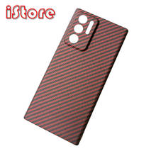iStore Carbon fiber phone case for Samsung note20 galaxy note20Ultra 5G light Thin High-strength Aramid protective shell 2024 - buy cheap