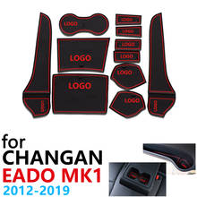 Anti-Slip Rubber Cup Cushion Door Groove Mat for Changan Eado MK1 I 2012~2019 Accessories Car Stickers mat for phone 2017 2018 2024 - buy cheap