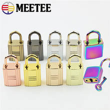 Meetee 2/5pcs Metal Keys Padlocks for Luggage Square Lock Clasp DIY Bags Handbags Hardware Decorative Buckle Accessories G9-1 2024 - buy cheap