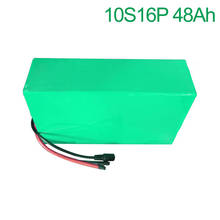 Paquete de batería de iones de litio para bicicleta eléctrica, 36V, 48Ah, 10S16P, 18650, 42V, 305x195x70mm 2024 - compra barato