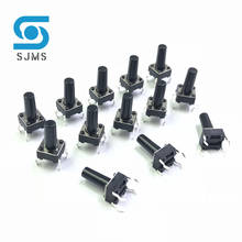 SJMS 20PCS 6*6*12 Tact Switch Push Button DIP 4 Pin Tactile Push button 6X6X12 mm Micro Switch Touch Button Tactile Reset switch 2024 - buy cheap