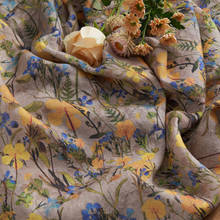 High end pure flax fabric Brand order customized fabrics Skirt Dress shirt Robe tissus 2024 - buy cheap