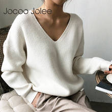 Women Harajuku V Neck Loose Pullover Casual Batwing Sleeve Elegant Knitted Sweater Female Korean Style Tops Streetwear 2019 New 2024 - buy cheap