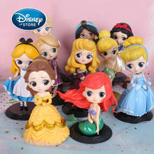 Disney-figuras de acción de princesas de Frozen, Elsa, Anna, periferales, sirena, Blancanieves, modelos de PVC para decoración de tartas y bodas 2024 - compra barato