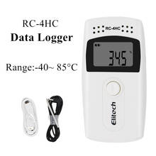 RC-4HC Digital USB, registrador de datos de humedad y temperatura, laboratorio de transporte de refrigeración con Sensor externo NTC 2024 - compra barato