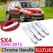Cubierta de manija de puerta cromada para Suzuki SX4 Fiat Sedici Maruti 2006 ~ 2013, accesorios de coche, pegatinas, juego de molduras, 2007, 2008, 2009, 2011 2024 - compra barato