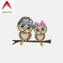 Aliauto Funny Cartoon Car Sticker Couple Owl Standing on The Tree PVC Automobile Motorcycles Decoration Accessories,14cm*11cm 2024 - buy cheap