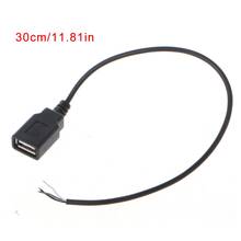 Conector USB 2,0 tipo A hembra de 4 cables, carga de datos, Cable Pigtail, DIY 2024 - compra barato